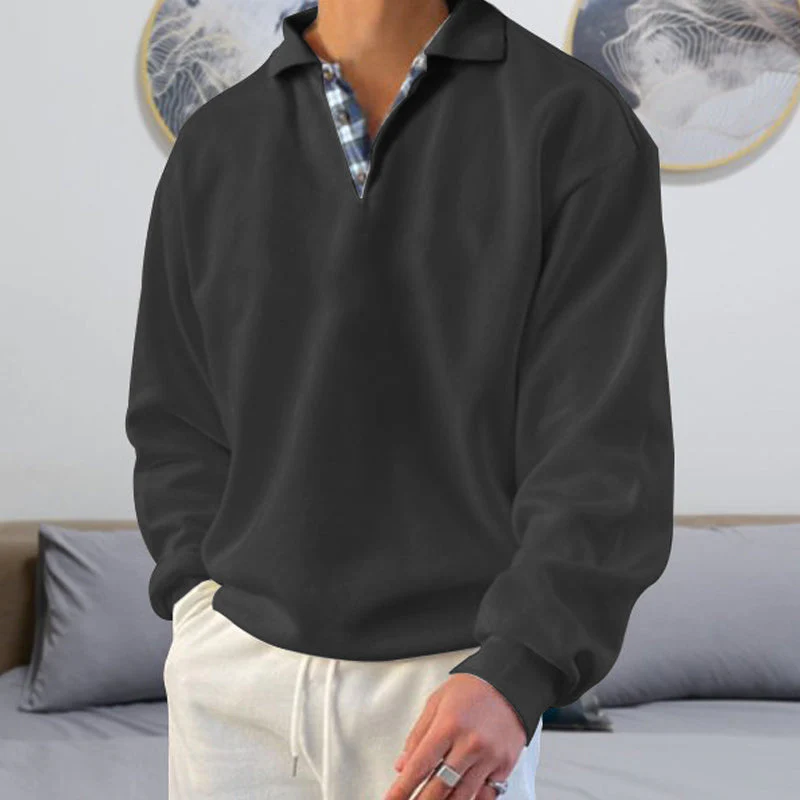 Jule® | Men'S Solid Color Casual Long Sleeve Sweatshirt - Image 5