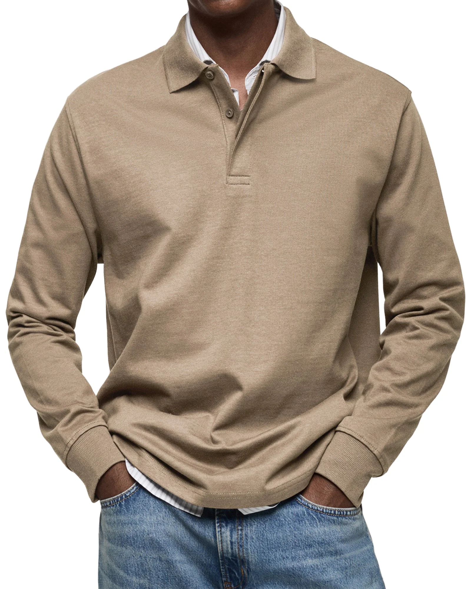 Jules | Casual Long Sleeve Polo Shirt - Image 8