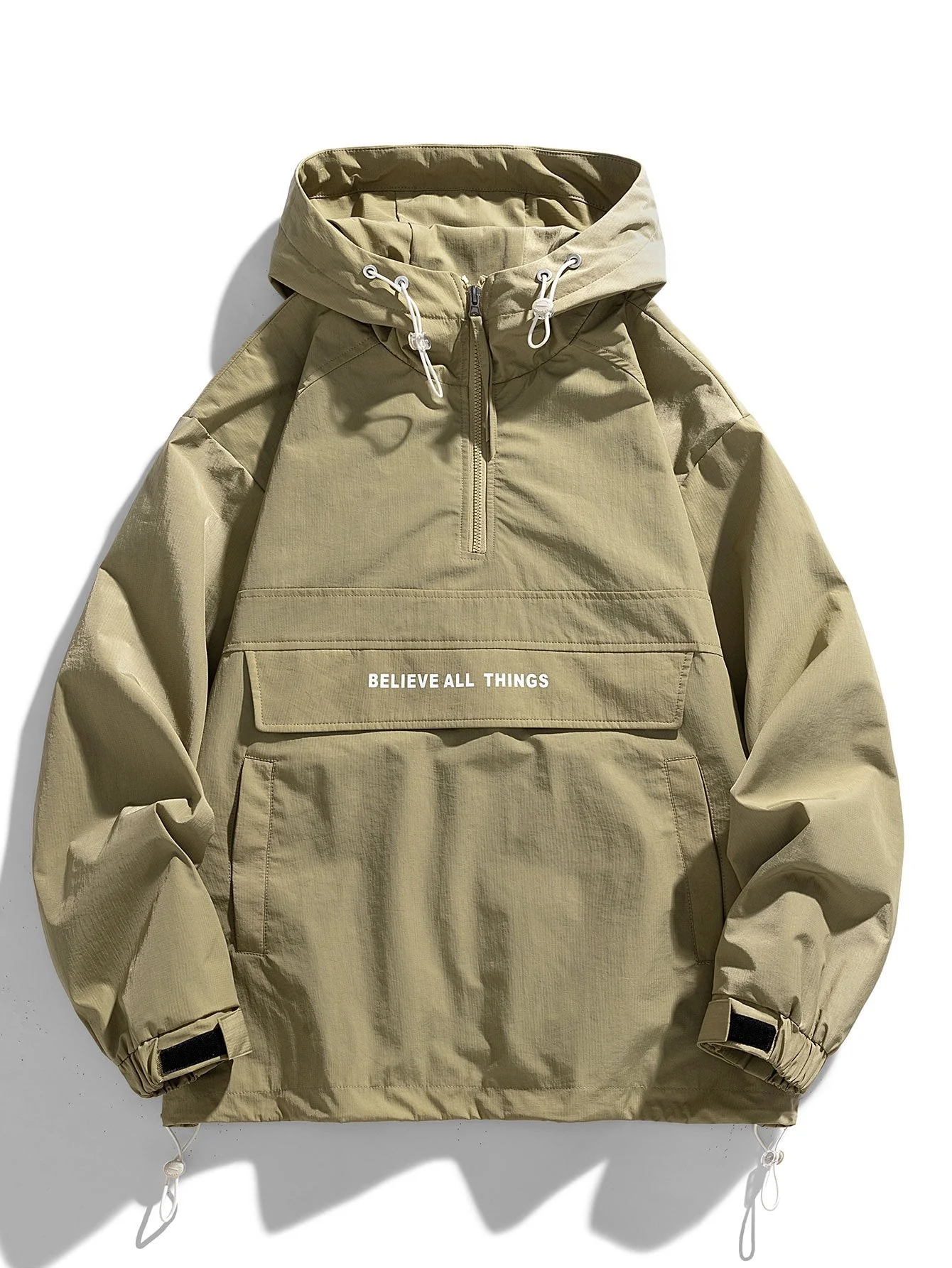 Juli��n | Quarter-Zip Nylon Hooded Windbreaker - Image 6