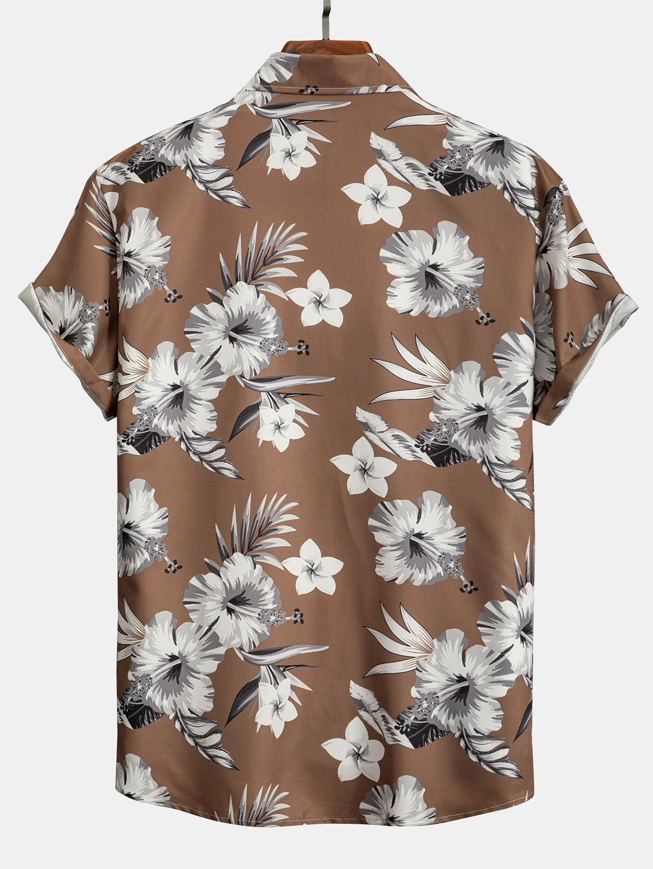 Julian® | Tropical Floral Print Button Up Shirt - Image 4