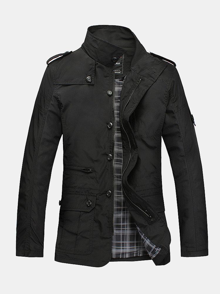 Julian | Button Up Funnel Neck Jacket - Image 2