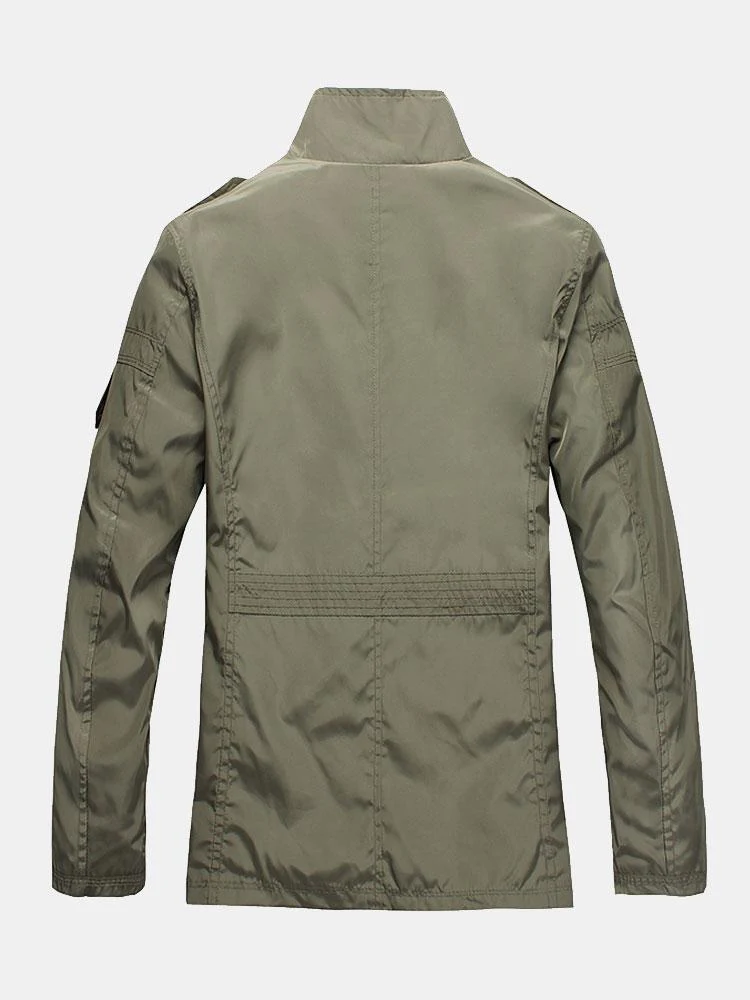 Julian | Button Up Funnel Neck Jacket - Image 3