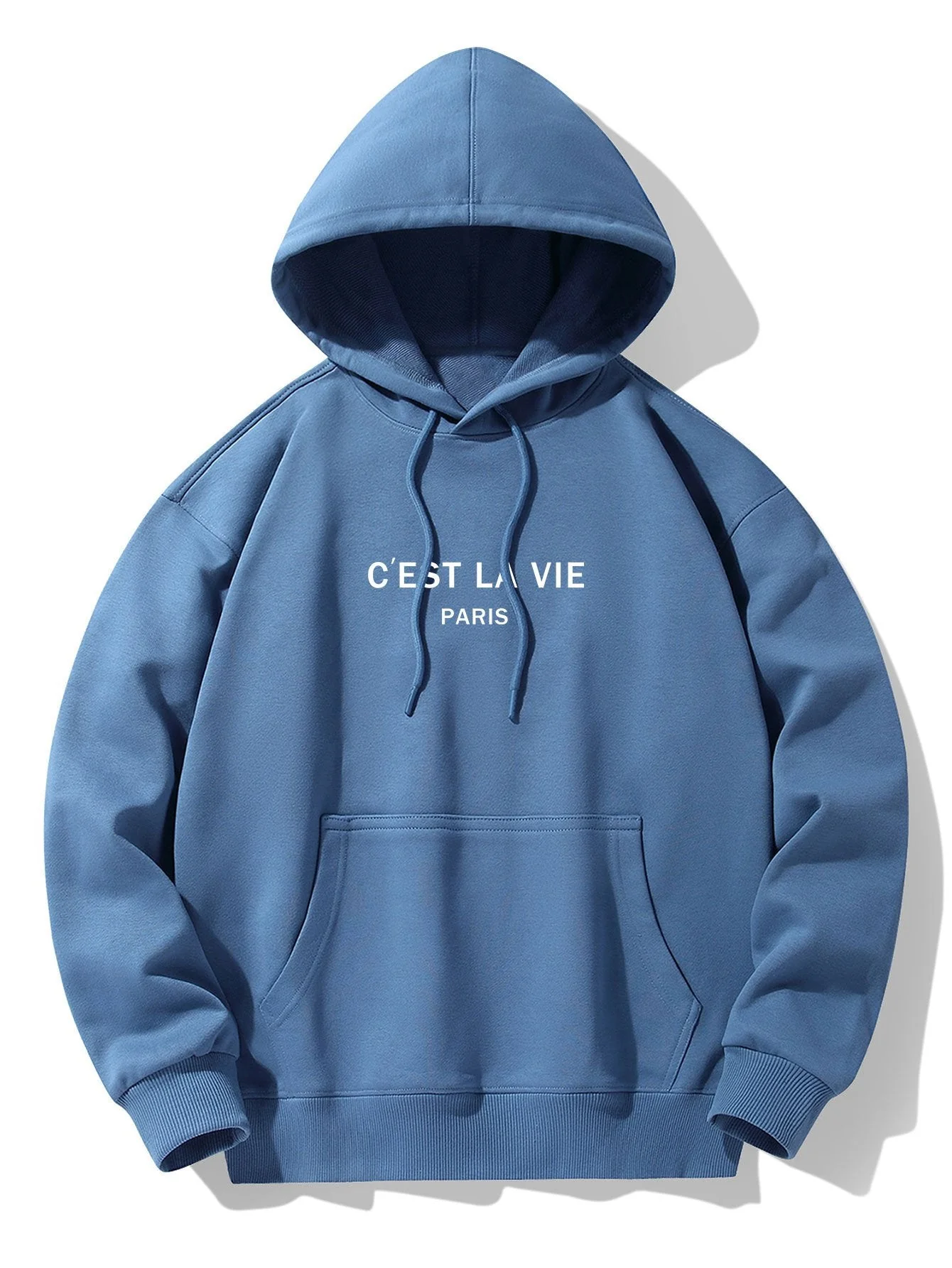 Julian | Paris Print Cotton Blend Hoodie - Image 2