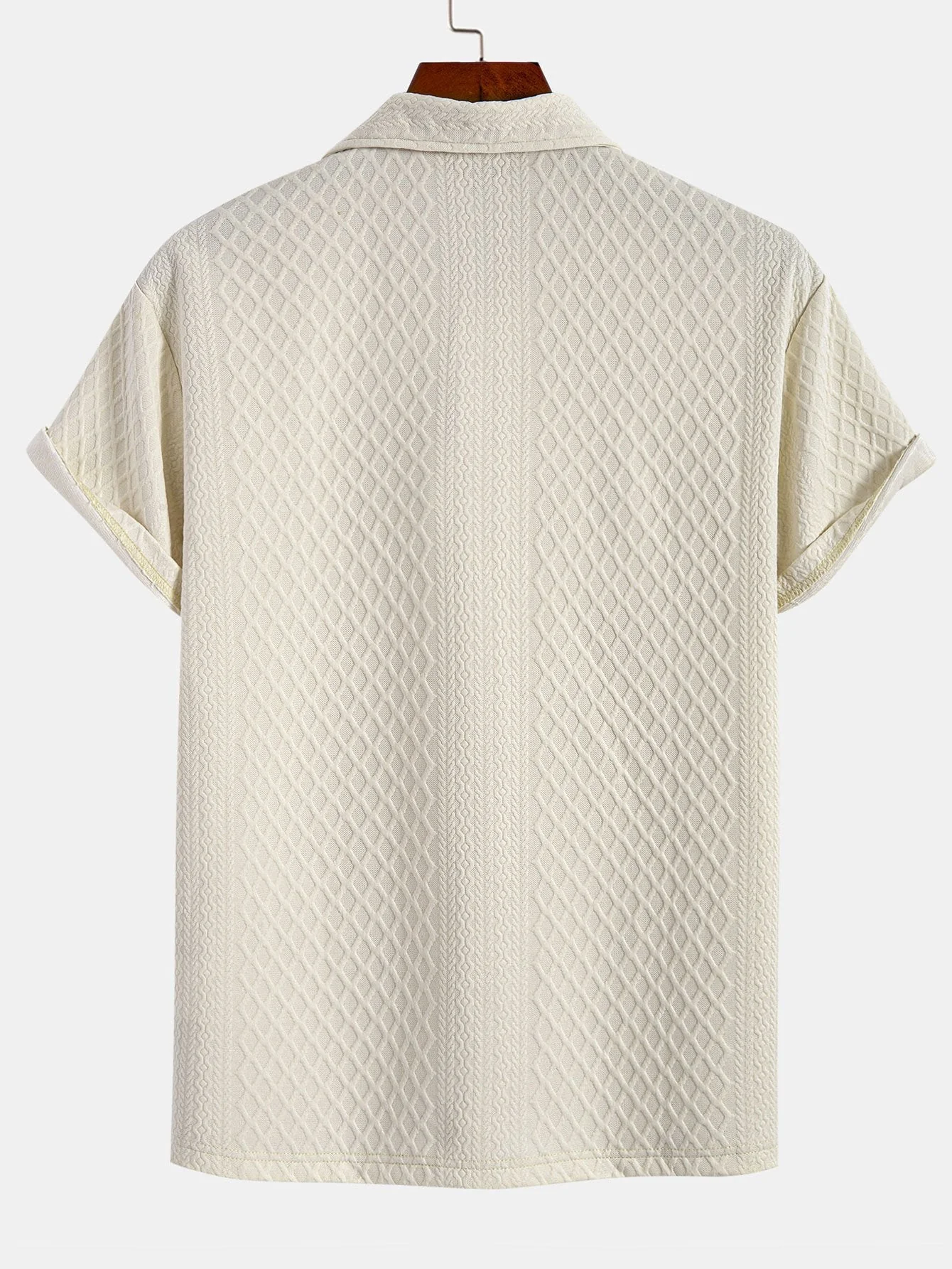 Julian | Rhombus Geometric Jacquard Polo - Image 5