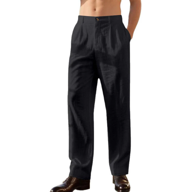 Julian | Wide-leg linen pants - Image 7
