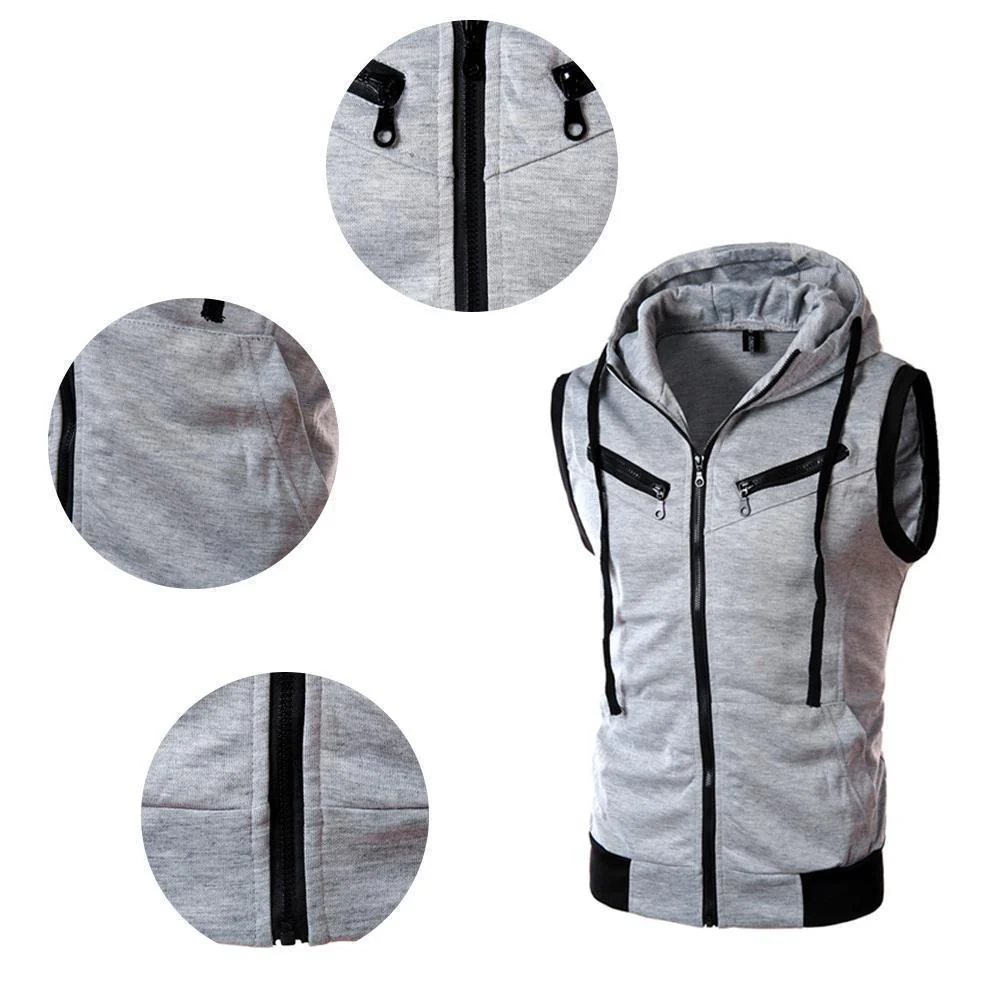 Julien® | Sleeveless Hooded Vest For Men - Image 2