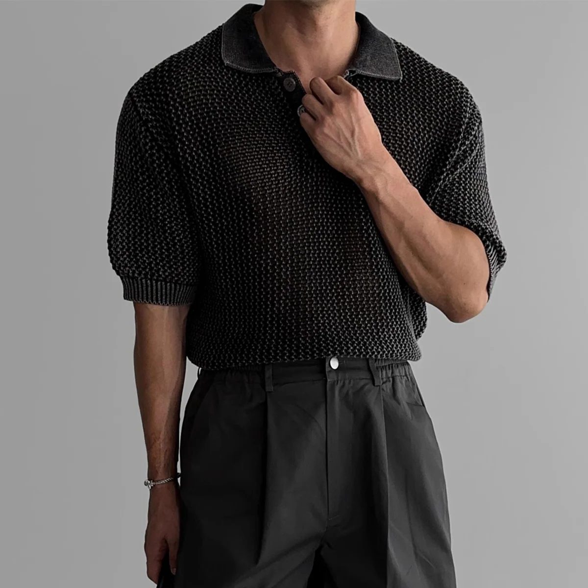 Julio® | Harvey Waffle Polo Shirt - Image 5