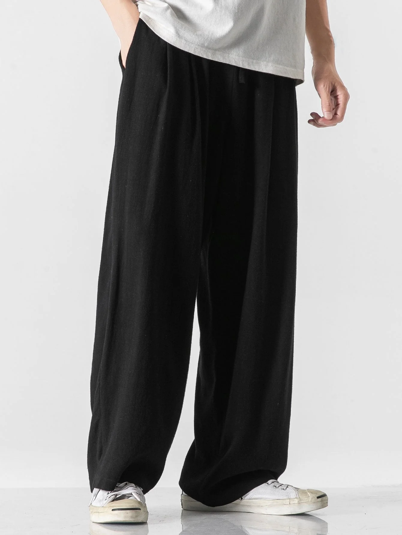 Julio® | Linen And Cotton Blend Relax Fit Wide Leg Pants - Image 7
