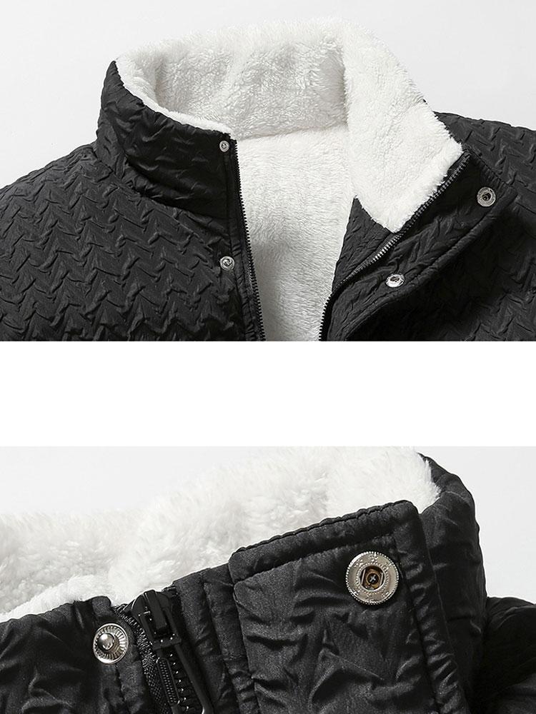 Julio | Teddy Lined Jacquard Coat - Image 6