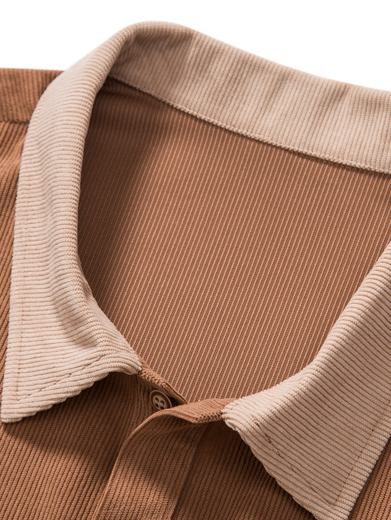 Julius® | Color Block Corduroy Polo Shirt - Image 3
