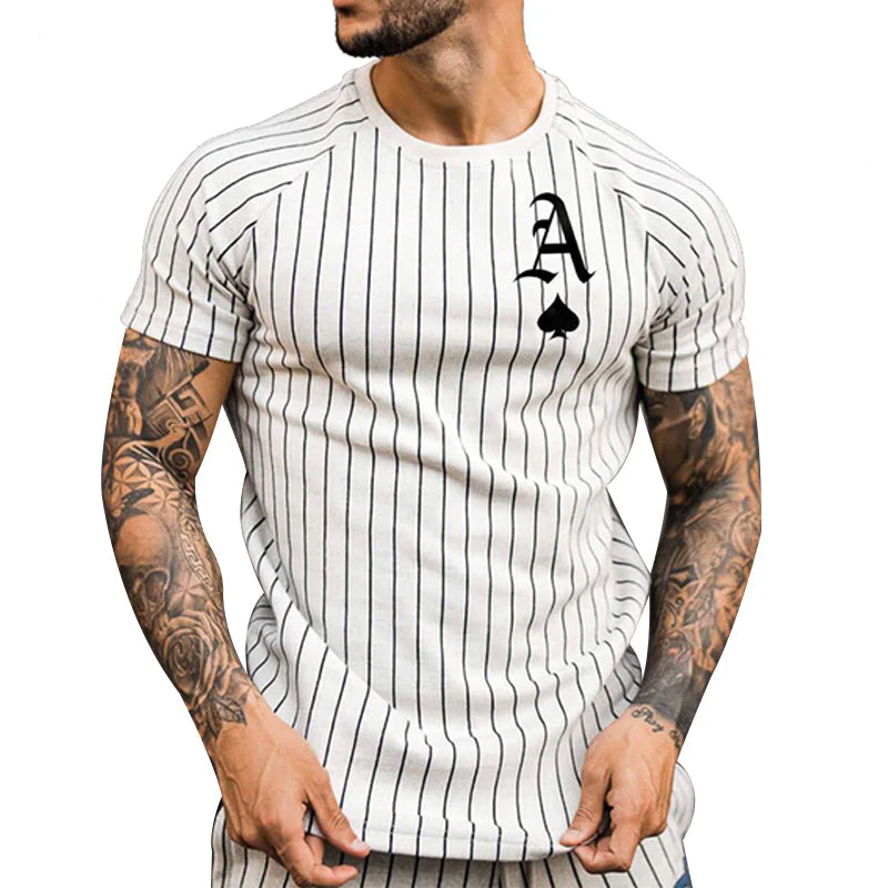 Julius® | Striped Summer T-Shirt For Men With A Crew Neck - Image 2
