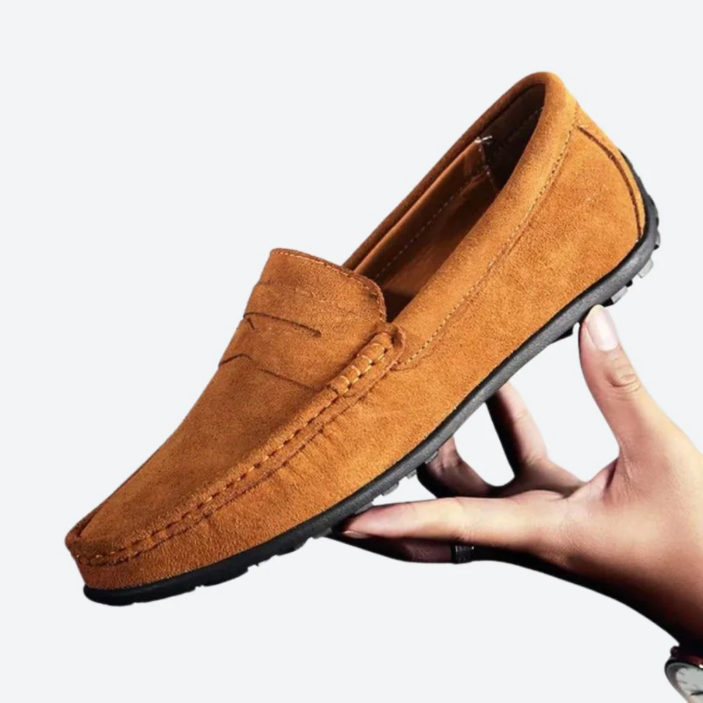 Justin | Classic Suede Men's Loafers - Image 4