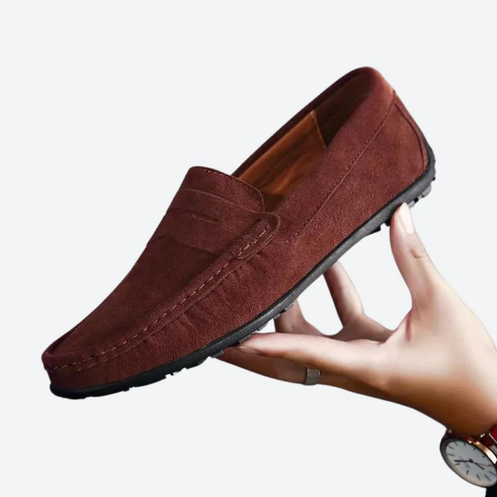 Justin | Classic Suede Men's Loafers - Image 5