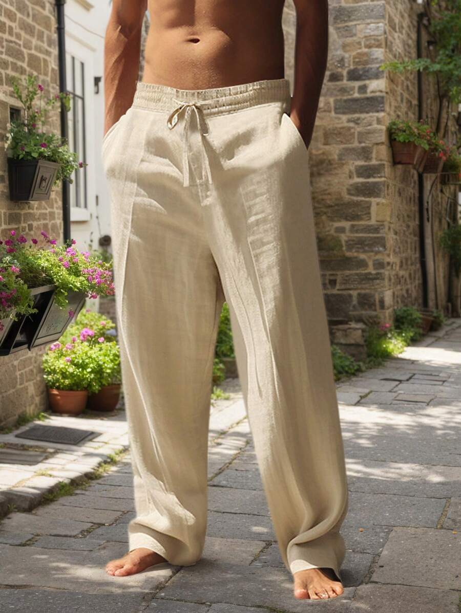 Justin | LIGHTWEIGHT LINEN PANTS WITH DRAWSTRING - Image 14