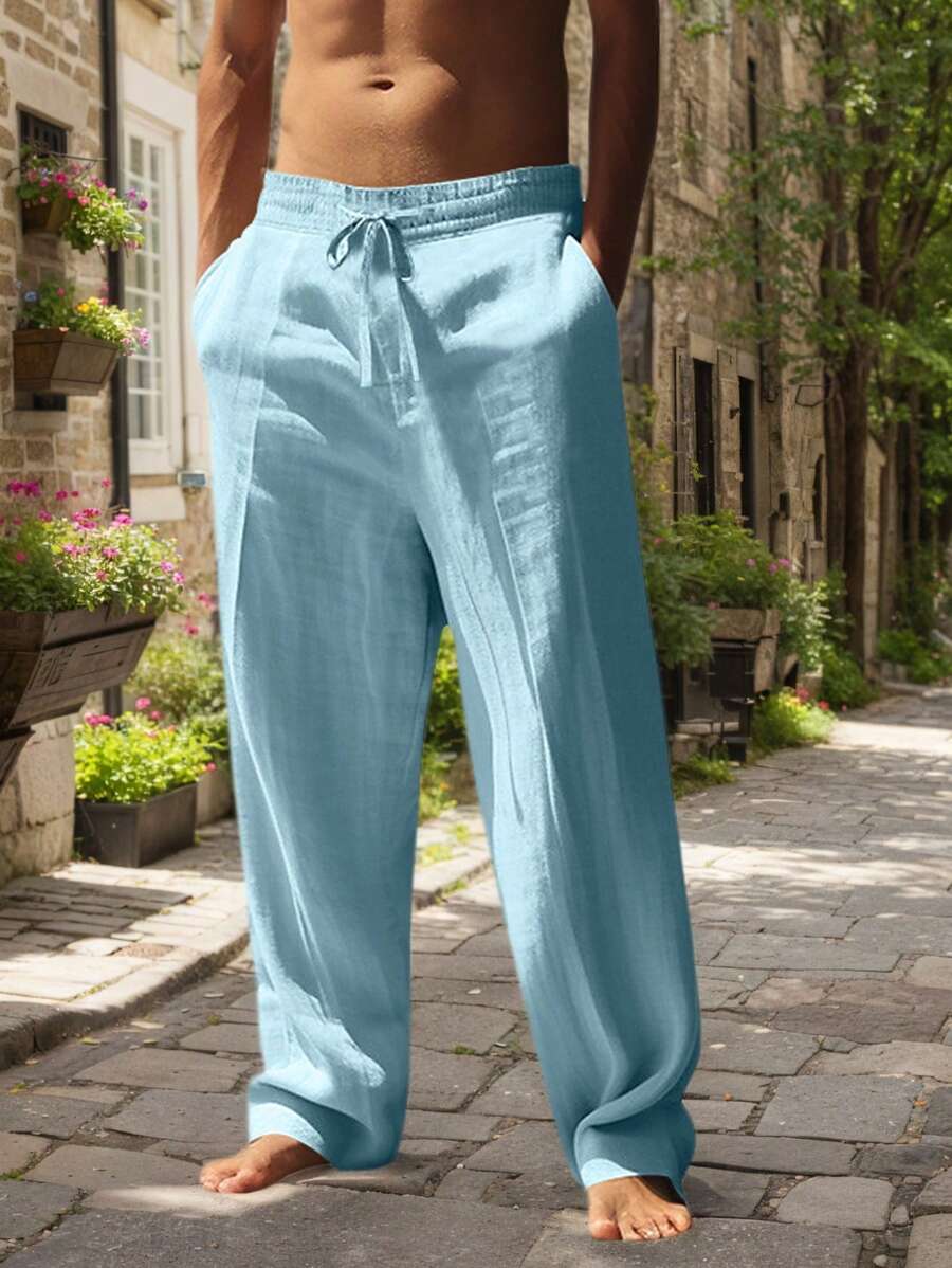 Justin | LIGHTWEIGHT LINEN PANTS WITH DRAWSTRING - Image 32