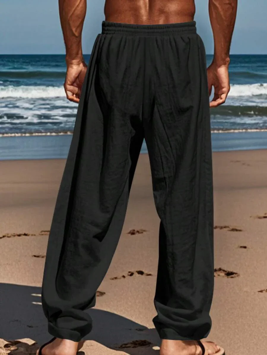 Justin | LIGHTWEIGHT LINEN PANTS WITH DRAWSTRING - Image 9