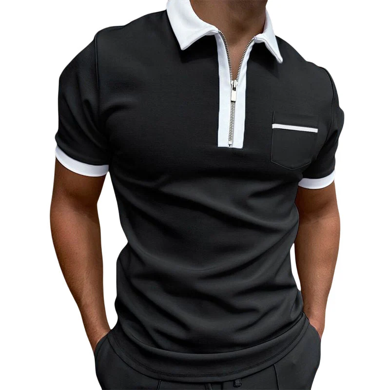 Kacey® | Business T-Shirt With Zip For Men - Image 4