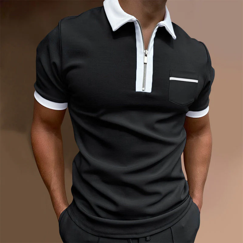 Kacey® | Business T-Shirt With Zip For Men - Image 5