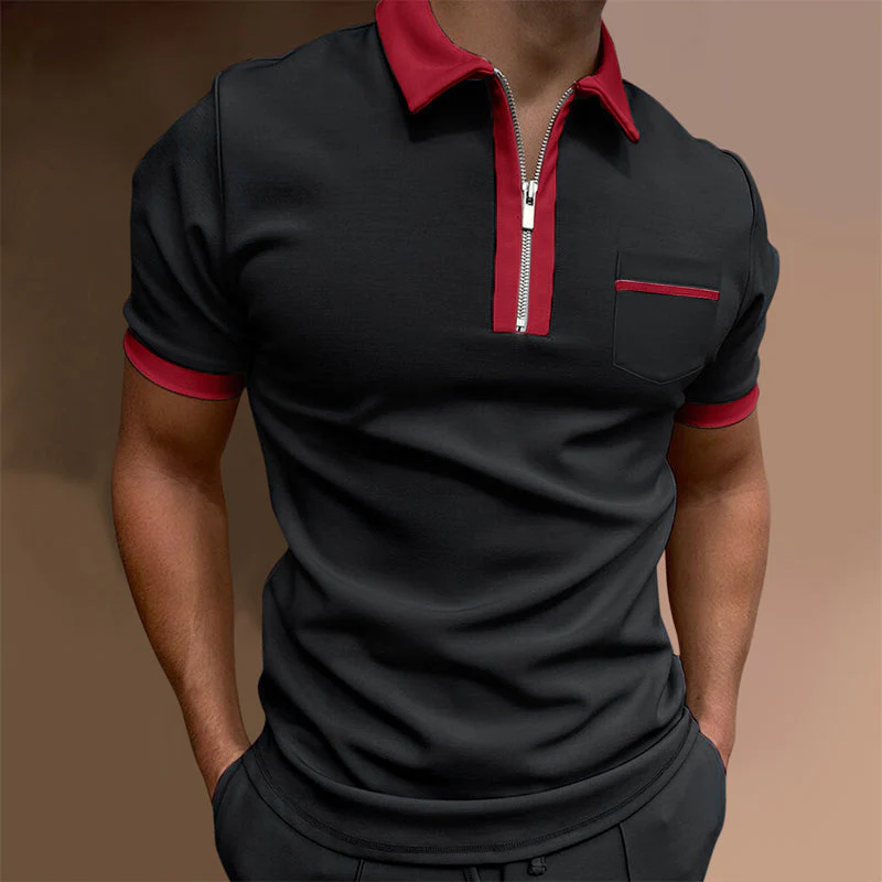 Kacey® | Business T-Shirt With Zip For Men - Image 6