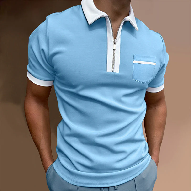 Kacey® | Business T-Shirt With Zip For Men - Image 8