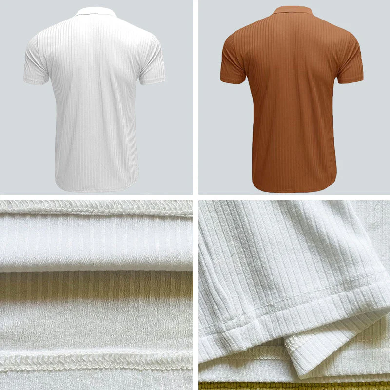 Kadin® | Short-Sleeved Sporty T-Shirt For Men With Lapels - Image 2