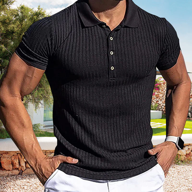 Kadin® | Short-Sleeved Sporty T-Shirt For Men With Lapels - Image 4