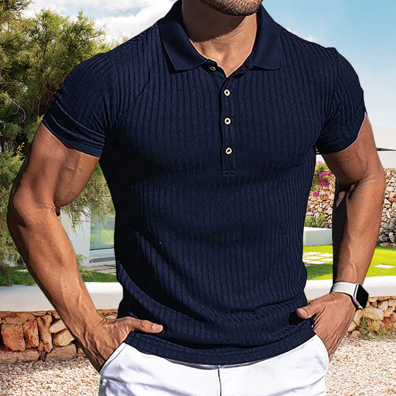 Kadin® | Short-Sleeved Sporty T-Shirt For Men With Lapels - Image 5