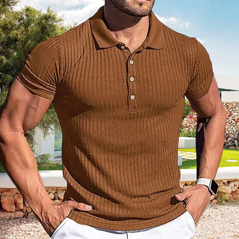 Kadin® | Short-Sleeved Sporty T-Shirt For Men With Lapels - Image 6