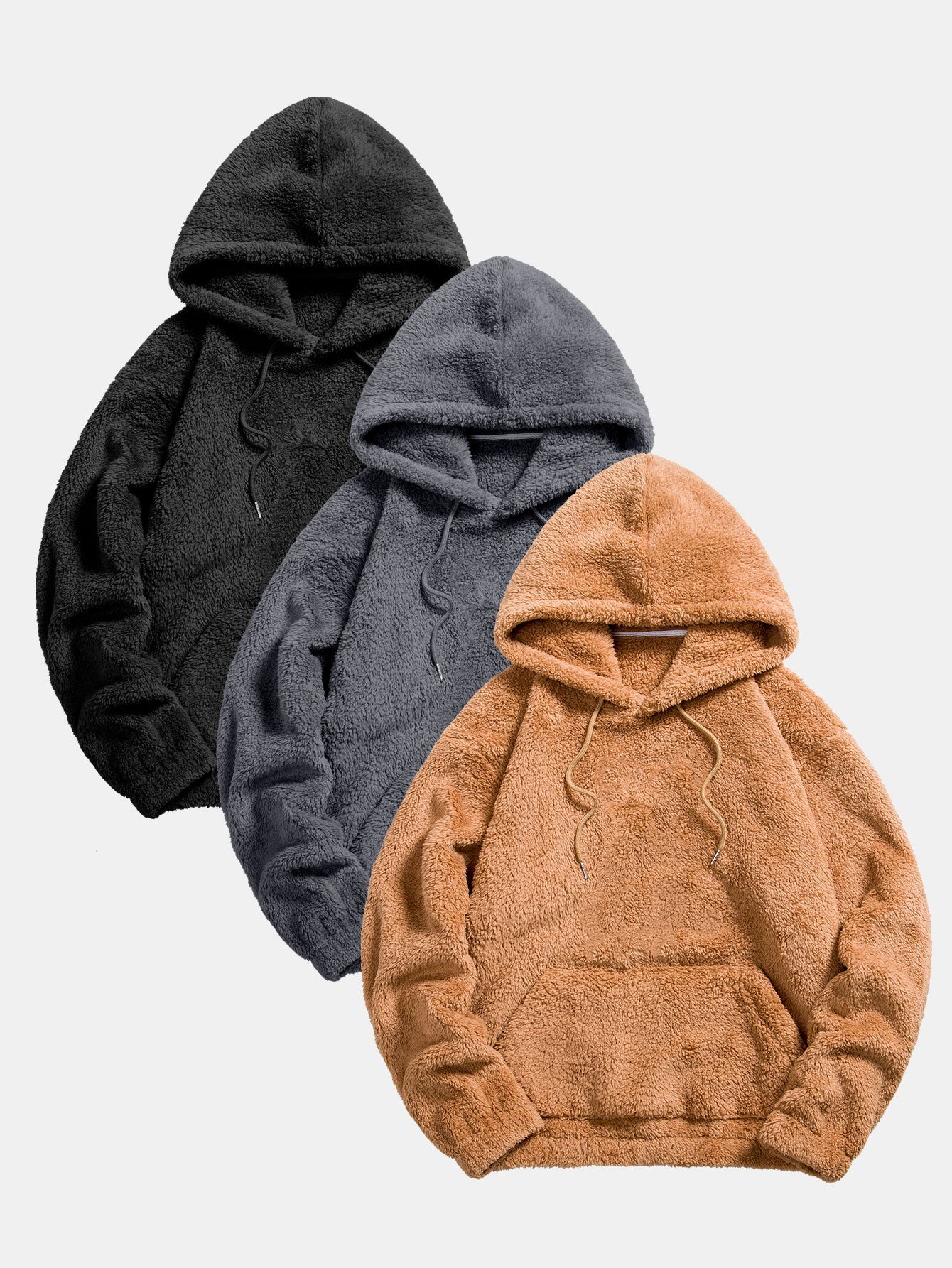 Kael | 3 Pieces Basic Teddy Hoodies - Image 10