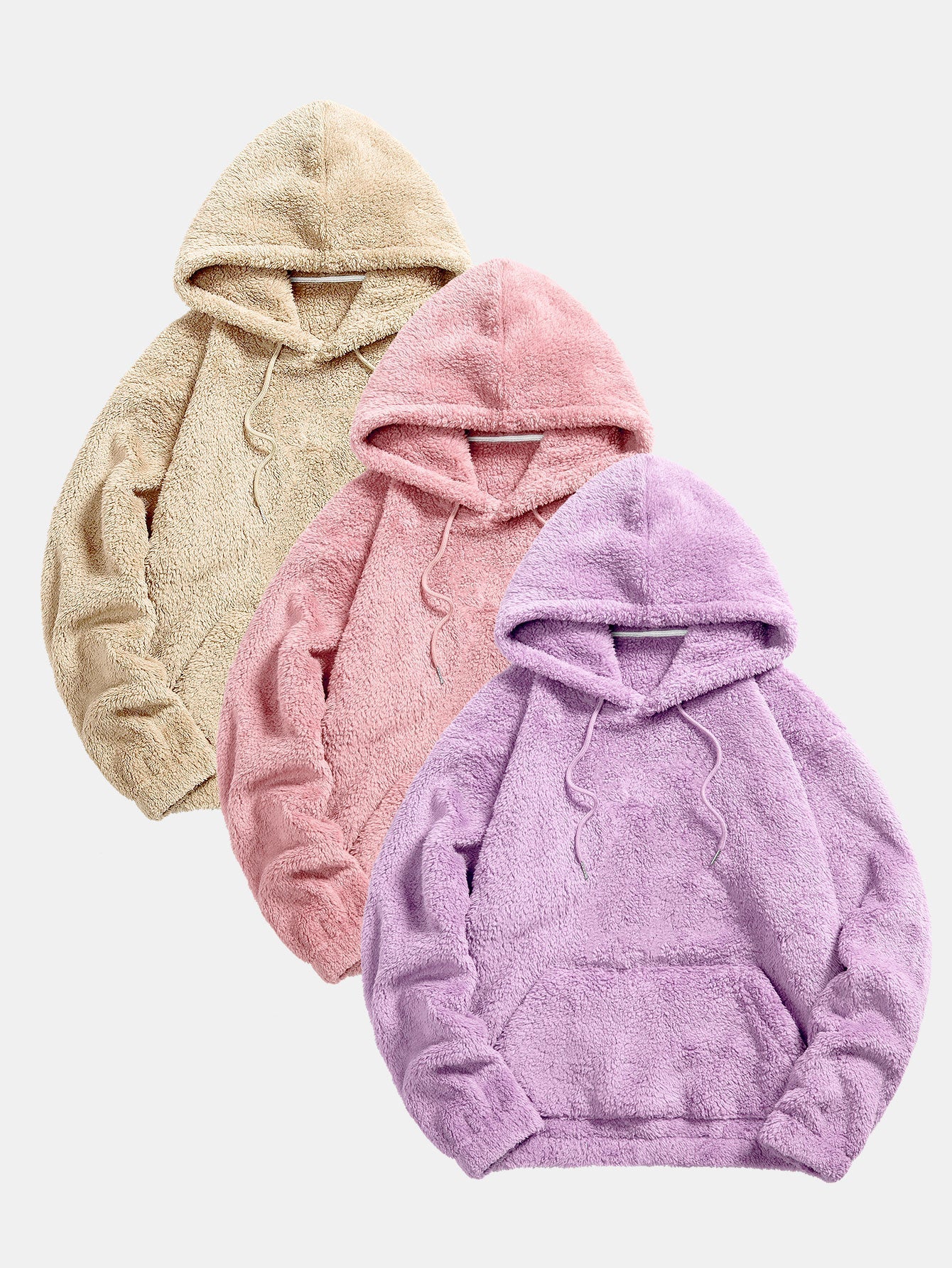 Kael | 3 Pieces Basic Teddy Hoodies - Image 8