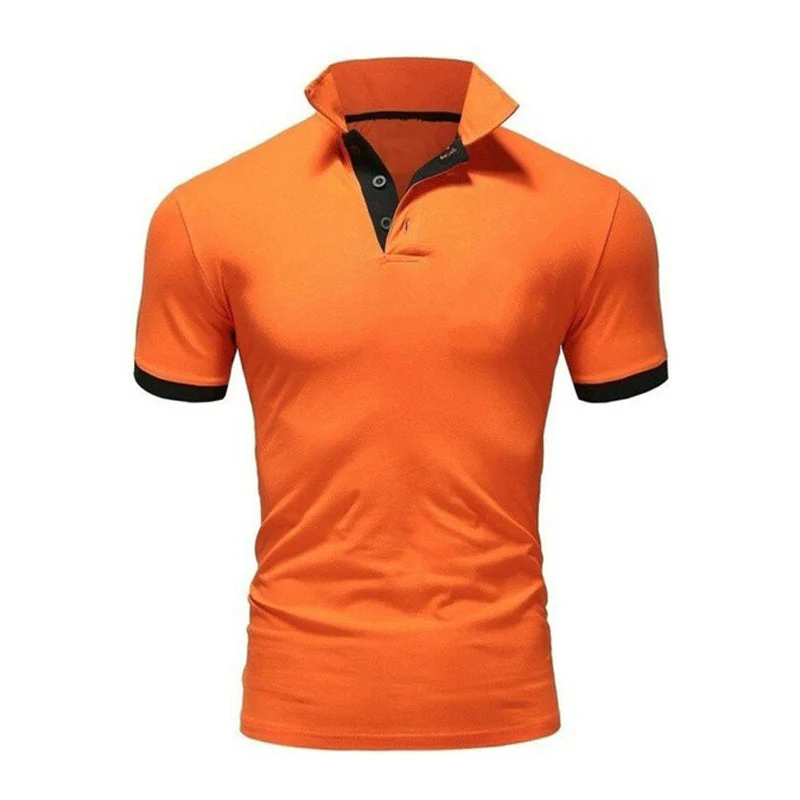 Kaelan® | Plain Short-Sleeved Polo Shirt For Men - Image 10
