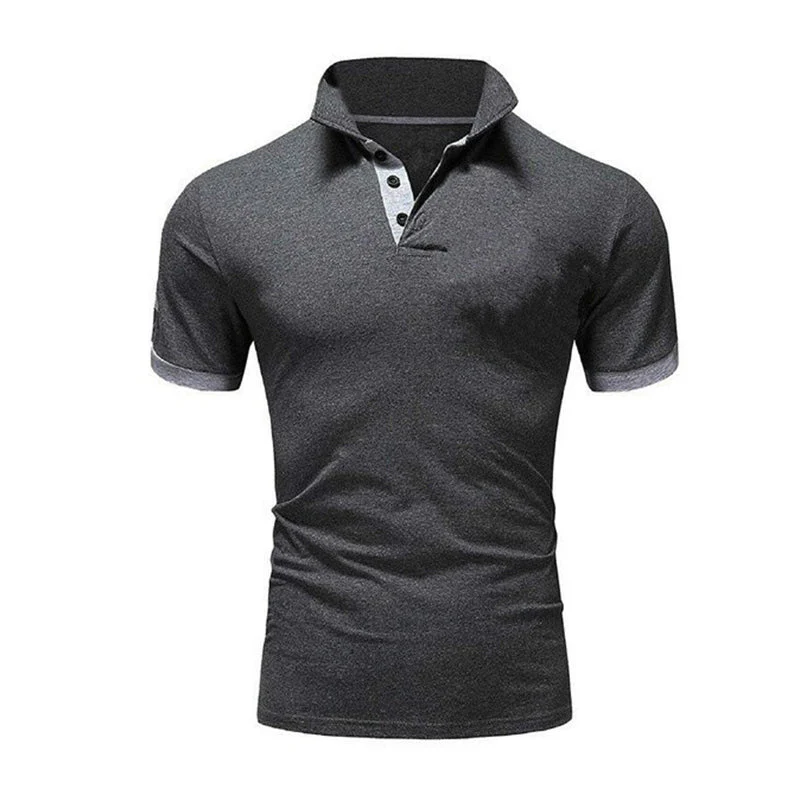 Kaelan® | Plain Short-Sleeved Polo Shirt For Men - Image 11