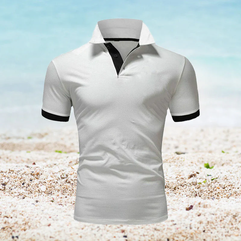 Kaelan® | Plain Short-Sleeved Polo Shirt For Men - Image 2