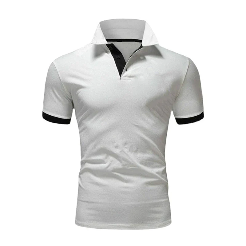 Kaelan® | Plain Short-Sleeved Polo Shirt For Men - Image 6