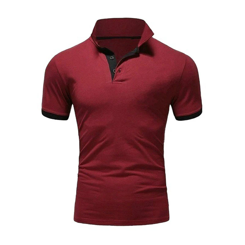 Kaelan® | Plain Short-Sleeved Polo Shirt For Men - Image 7
