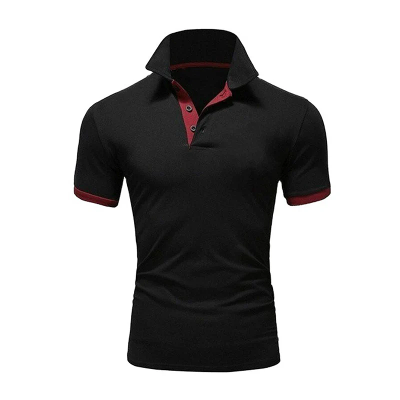 Kaelan® | Plain Short-Sleeved Polo Shirt For Men - Image 8