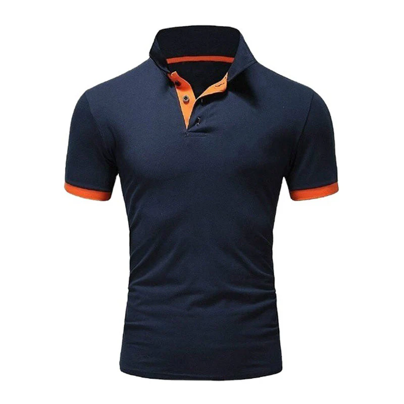 Kaelan® | Plain Short-Sleeved Polo Shirt For Men - Image 9