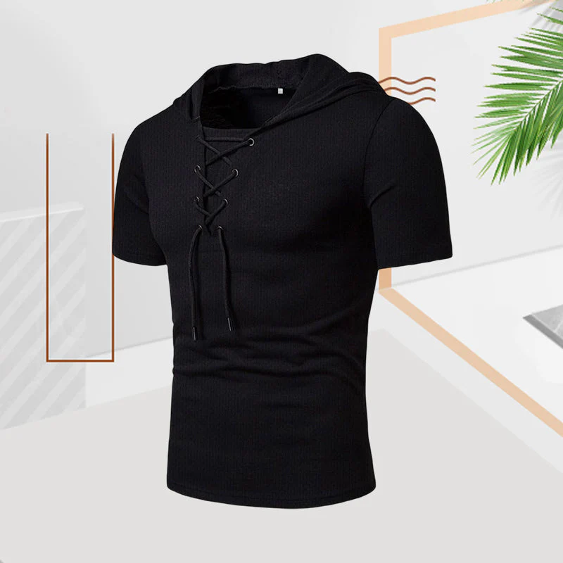 Kaemon® | Casual Summer Drawstring T-Shirt For Men - Image 10