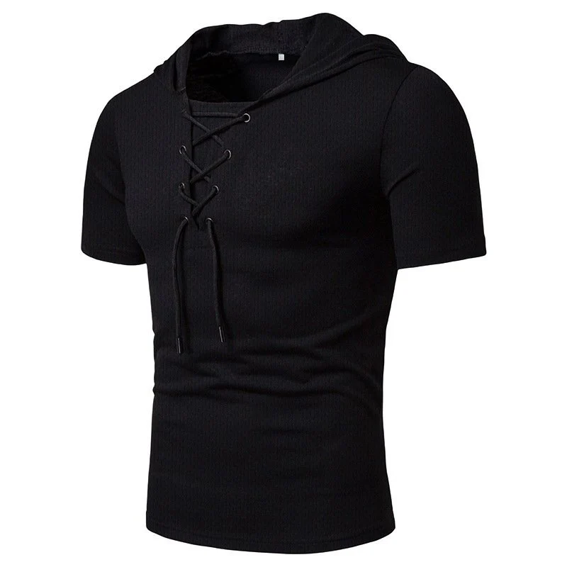 Kaemon® | Casual Summer Drawstring T-Shirt For Men - Image 2