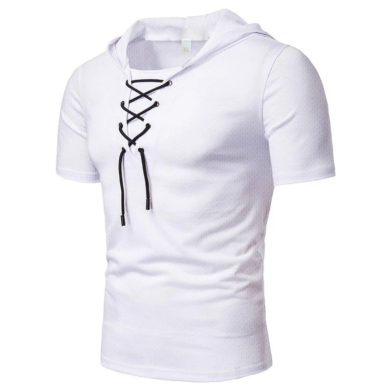 Kaemon® | Casual Summer Drawstring T-Shirt For Men - Image 3