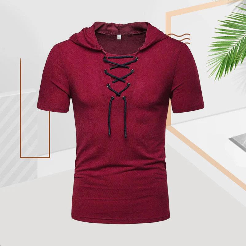 Kaemon® | Casual Summer Drawstring T-Shirt For Men - Image 5