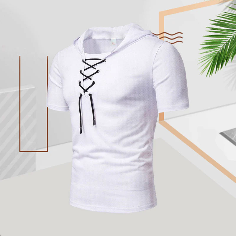 Kaemon® | Casual Summer Drawstring T-Shirt For Men - Image 6