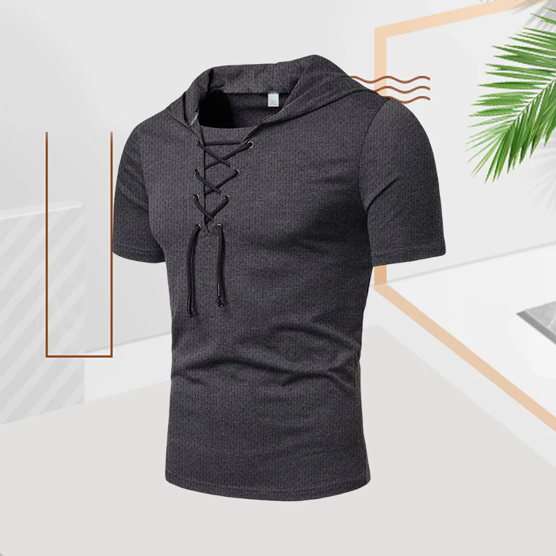 Kaemon® | Casual Summer Drawstring T-Shirt For Men - Image 8