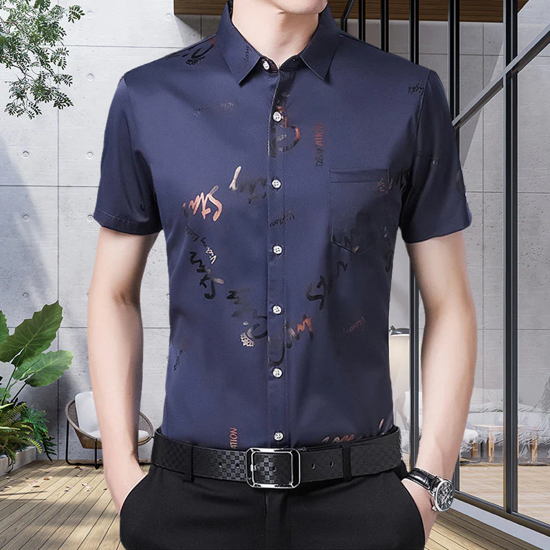 Kahlil® | Thin Short-Sleeved Shirt For Men - Image 12