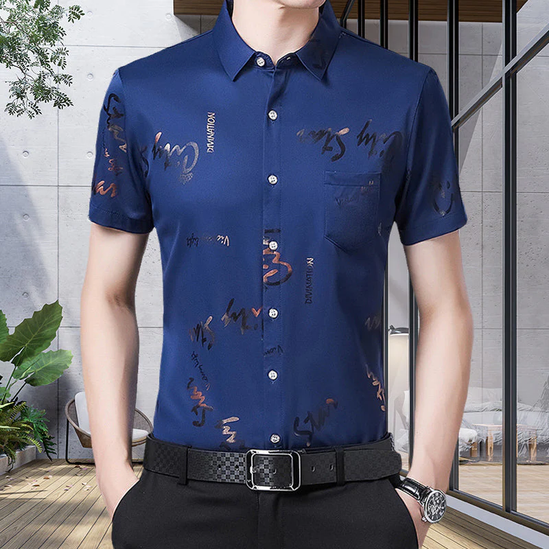 Kahlil® | Thin Short-Sleeved Shirt For Men - Image 13