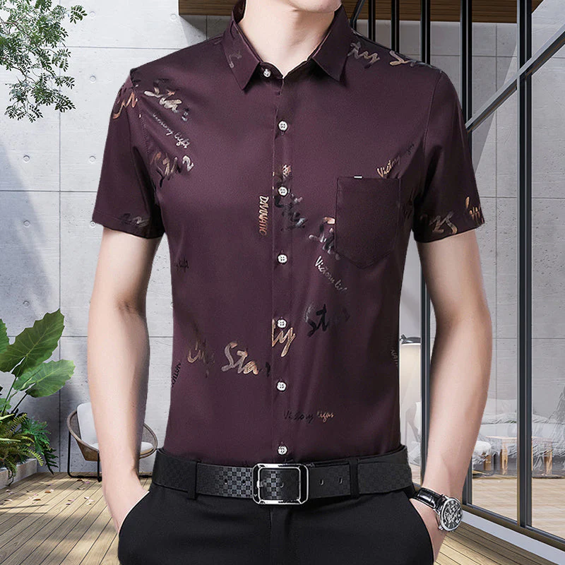 Kahlil® | Thin Short-Sleeved Shirt For Men - Image 15