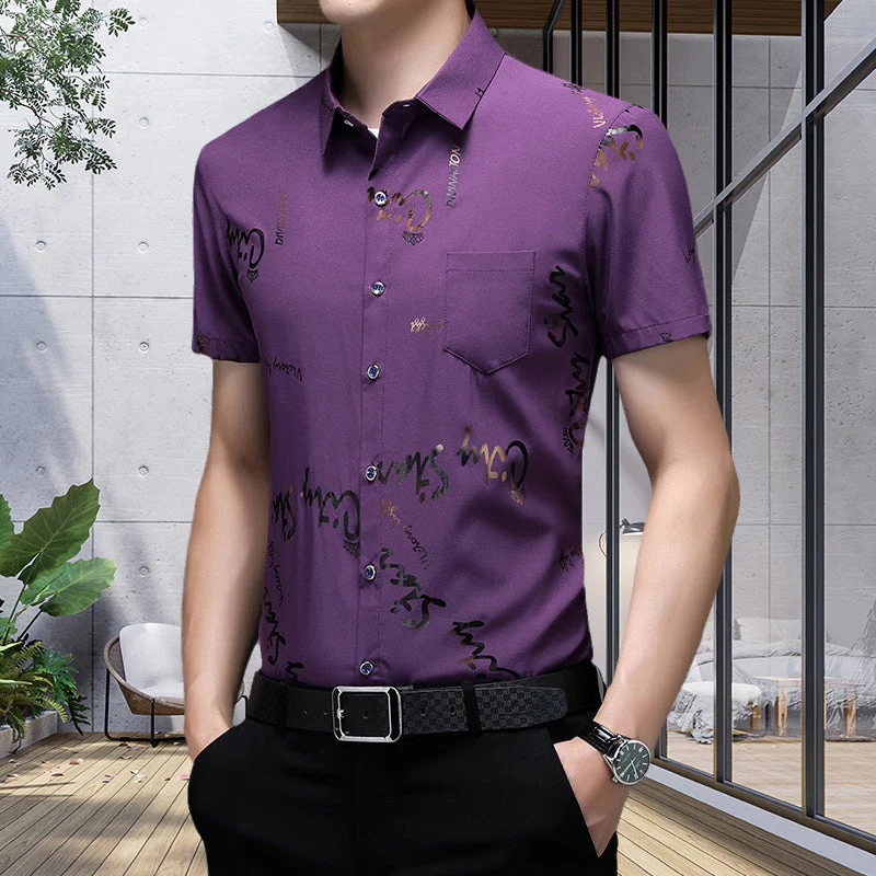 Kahlil® | Thin Short-Sleeved Shirt For Men - Image 16