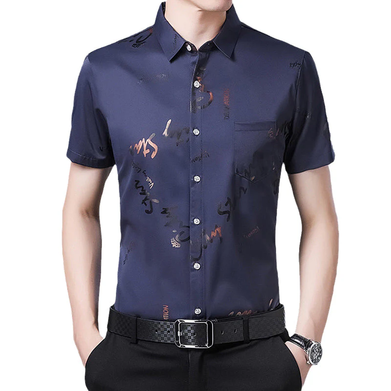 Kahlil® | Thin Short-Sleeved Shirt For Men - Image 2
