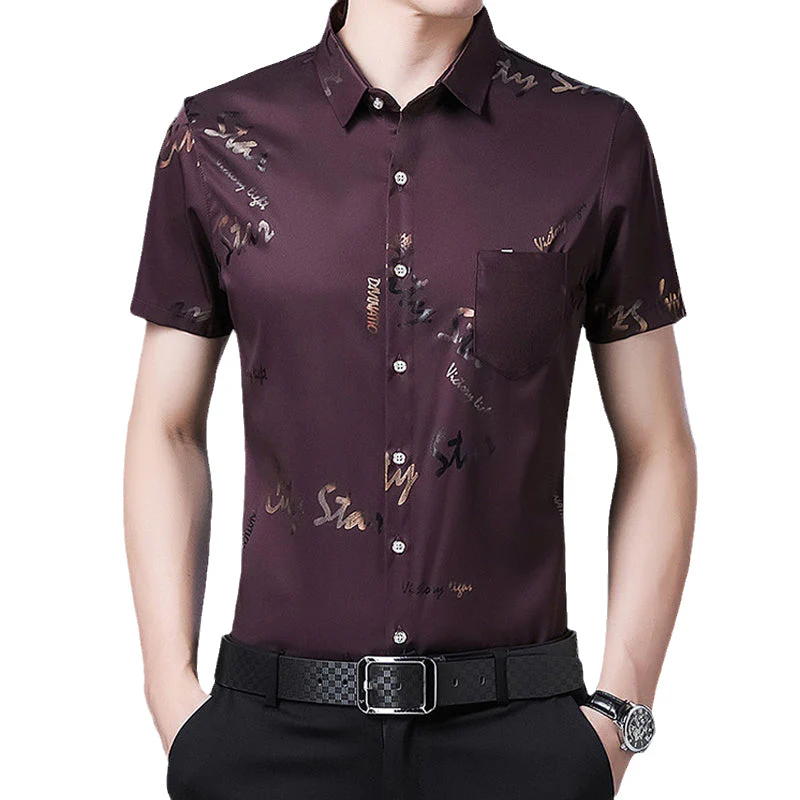 Kahlil® | Thin Short-Sleeved Shirt For Men - Image 4
