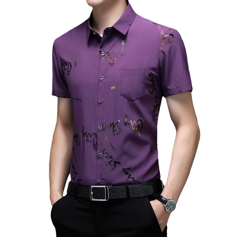 Kahlil® | Thin Short-Sleeved Shirt For Men - Image 5